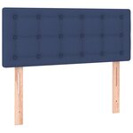 vidaXL Tête de lit à LED Bleu 90x5x78/88 cm Tissu