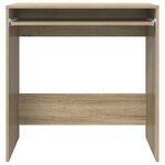 vidaXL Bureau d'ordinateur Chêne Sonoma Bois d'ingénierie Compact