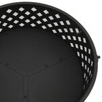vidaXL Foyer avec tisonnier 68 cm XXL Acier