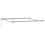 vidaXL Auvent Rétractable Gris clair 500 × 350 cm tissu