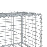 vidaXL Panier gabion avec couvercle 200x50x50 cm fer galvanisé