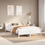 vidaXL Cadre de lit sans matelas blanc 120x200 cm bois de pin massif