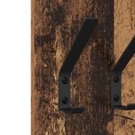 vidaXL Porte-manteau mural avec stockage Vieux bois 20 x 1.5 x 100 cm