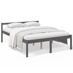 vidaXL Lit pour personne âgée sans matelas 150x200 cm bois pin massif