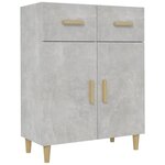 vidaXL Buffet gris béton 69 5x34x89 cm bois d'ingénierie