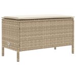 vidaXL Ensembles de meubles 7 Pièces Beige et crème Rotin PE