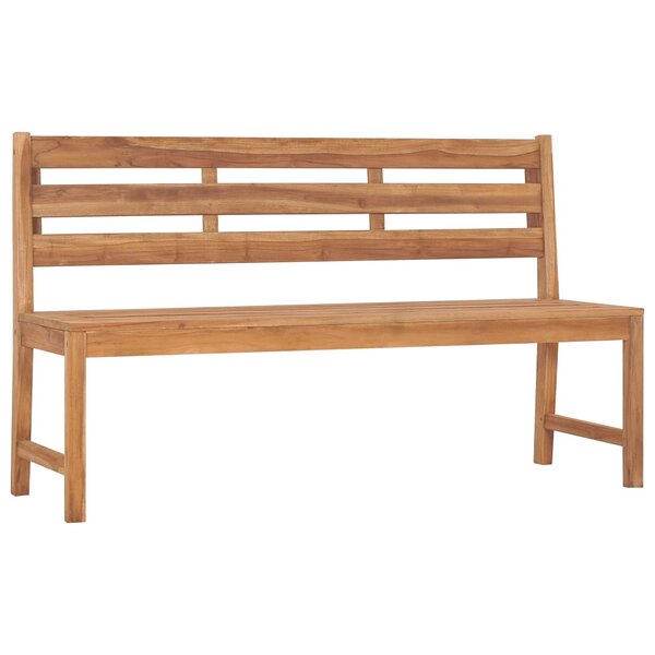 vidaXL Banc de jardin 150 cm Bois de teck solide