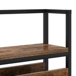 vidaXL Tête de lit de rangement Chêne fumé 160 cm Bois d'ingénierie