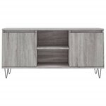 vidaXL Meuble TV sonoma gris 104x35x50 cm bois d'ingénierie