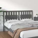 vidaXL Tête de lit Gris 165 5x4x100 cm Bois massif de pin