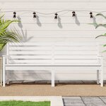 vidaXL Banc de jardin blanc 203 5x48x91 5 cm bois massif de pin