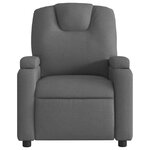 vidaXL Fauteuil de massage inclinable gris foncé tissu