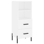 vidaXL Buffet blanc 34 5x34x90 cm bois d'ingénierie