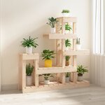 vidaXL Support à plantes 92x25x97 cm Bois massif de pin