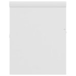 vidaXL Armoire d'évier avec lavabo intégré Blanc Aggloméré