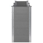 vidaXL Lit surélevé de jardin 250x50x91 cm WPC Gris