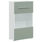 vidaXL Meubles TV avec lumière LED 5 Pièces vert olive bois d'ingénierie