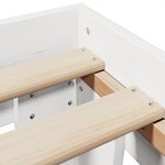 vidaXL Cadre de lit sans matelas blanc 160x200 cm bois de pin massif