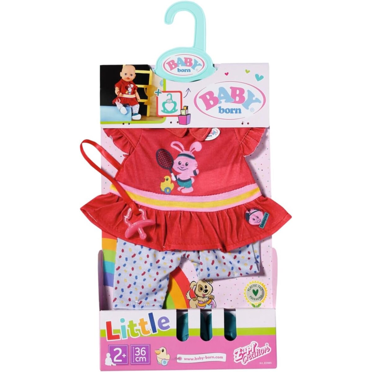 Barboteuse Girafe ZWOOS – Vêtement De Poupée 35-45 Cm, Coton Doux, Pression Facile