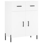 vidaXL Buffet blanc 69 5x34x90 cm bois d'ingénierie