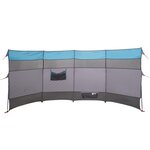 vidaXL Brise-vent de camping bleu 366x152x152 cm imperméable