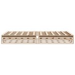 vidaXL Cadre de lit sans matelas 135x190 cm bois de pin massif
