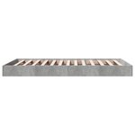 vidaXL Cadre de lit sans matelas gris béton 100x200 cm