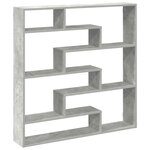vidaXL Étagère cube murale 7 compartiments gris béton bois ingénierie