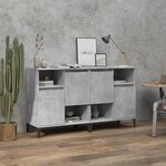 vidaXL Buffets 2 Pièces gris béton 60x35x70 cm bois d'ingénierie