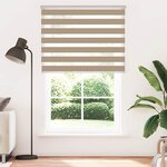 vidaXL Store zèbre marron sable largeur du tissu 140 9 cm polyester