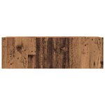 vidaXL Unites TV Montage mural 4 Pièces Bois Ancien Bois d'ingénierie