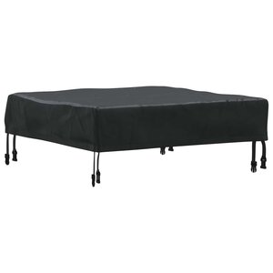 vidaXL Housse de Table Uni Noir 82 x 82 x 15 cm tissu