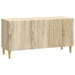 vidaXL Meuble TV Chêne Sonoma 99 x 34 5 x 50 cm Bois d'ingénierie