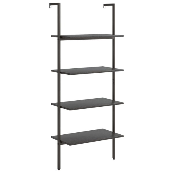 vidaXL Étagère inclinée à 4 niveaux Noir 64x35x152 5 cm