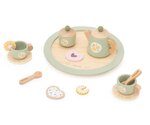 Dînette  44305 - service à café et à thé en bois avec plateau