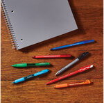 Paper mate flexgrip ultra - 2 stylos bille rétractables - bleu - pointe 1.0mm - sous blister