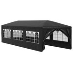 vidaXL Tente de réception 3x9 m Anthracite