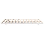 vidaXL Cadre de lit surélevé Blanc 140 x 190 cm Bois massif en pin