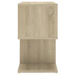 vidaXL Tables de chevet 2Pièces chêne sonoma 50x30x51 5cm bois ingénierie