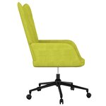 vidaXL Chaise de relaxation Vert Tissu