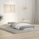 vidaXL Cadre de lit sans matelas blanc 75x190 cm bois de pin massif