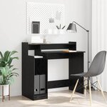 vidaXL Bureau Chêne noir 97 x 45 x 90 cm Bois d'ingénierie