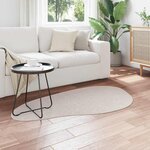 vidaXL Tapis de surface HUARTE Couleur sable 80 x 150 cm Polyester