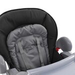 vidaXL Chaise haute pour bébé Gris