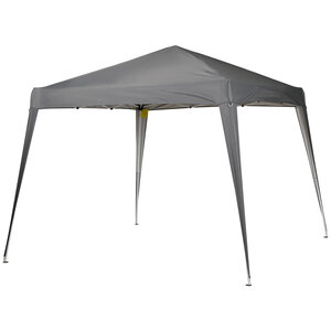 Tonnelle barnum de jardin pop-up pliant 2 4L x 2 4l x 2 5H m acier polyester imperméabilisé anti UV avec sac de transport gris