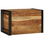 vidaXL Coffre de rangement 80 x 50 x 50 cm en bois d'acacia