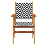 vidaXL Ensemble à manger de jardin 5 Pièces Bois d'acacia solide