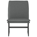 vidaXL Chaise longue Gris foncé 52x75x76 cm Tissu