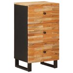 vidaXL Meuble d'appoint Marron 40 x 33 x 75 cm Bois de mangue massif