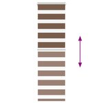 vidaXL Store zèbre marron 45x100 cm largeur du tissu 40 9 cm polyester